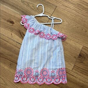 Vineyard Vines Blue and White Striped Girls Dress
